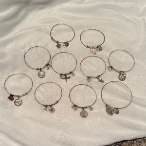 Alex and Ani Silver Charm Bracelet Collection